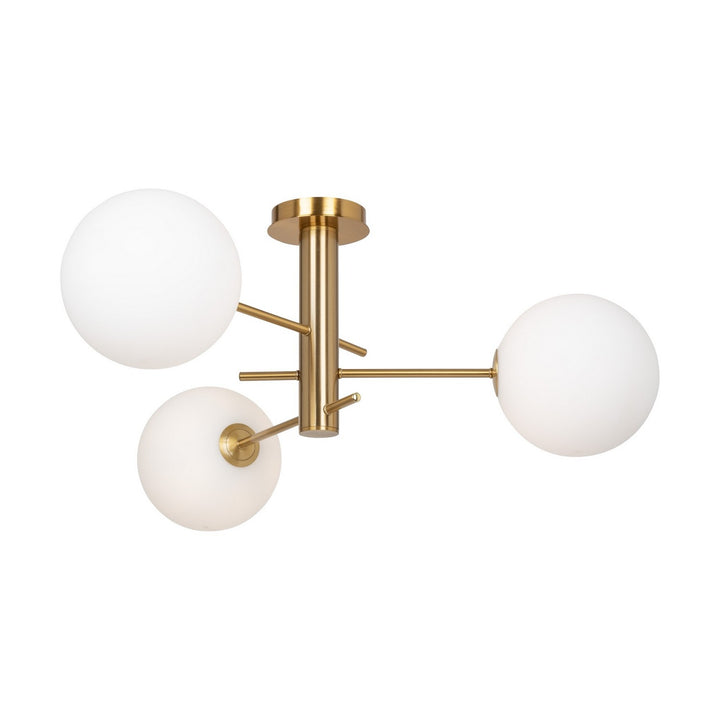 Artcraft Canada - AC11763BR - Three Light Semi-Flush Mount - Aurelia - Brass