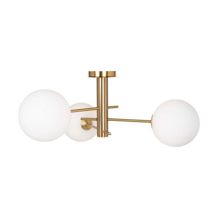 Artcraft Canada - AC11763BR - Three Light Semi-Flush Mount - Aurelia - Brass