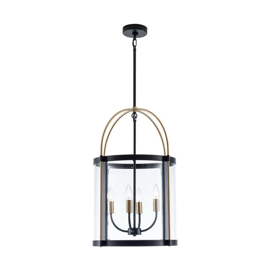 Artcraft Canada - AC11515BB - Four Light Pendant - Verre incolore - Black and Brushed Brass