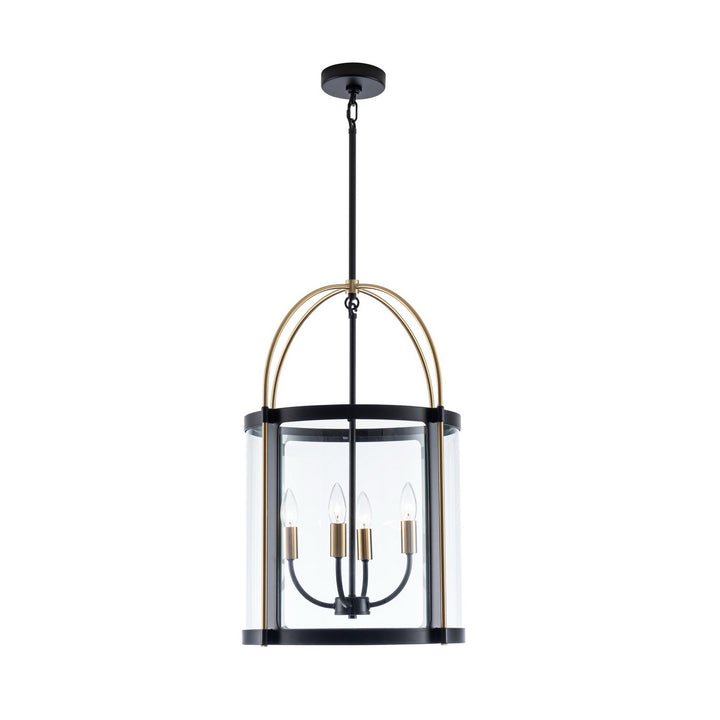 Artcraft Canada - AC11515BB - Four Light Pendant - Verre incolore - Black and Brushed Brass