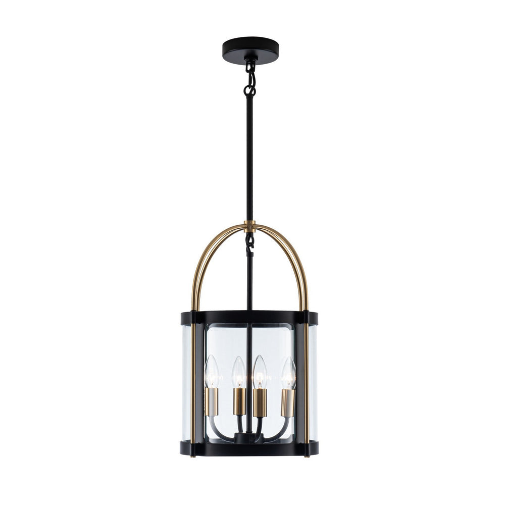 Artcraft Canada - AC11514BB - Four Light Pendant - Bonita - Black and Brushed Brass