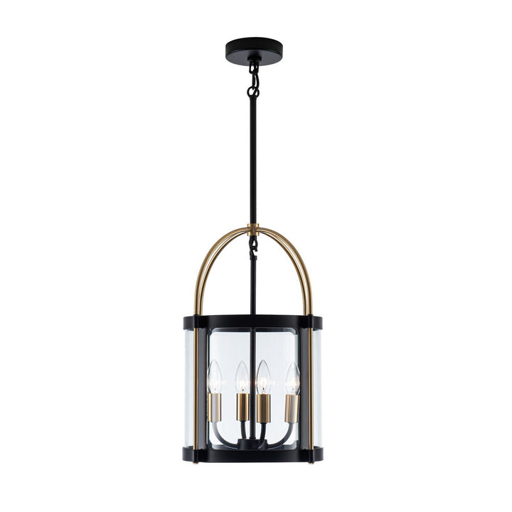 Artcraft Canada - AC11514BB - Four Light Pendant - Bonita - Black and Brushed Brass