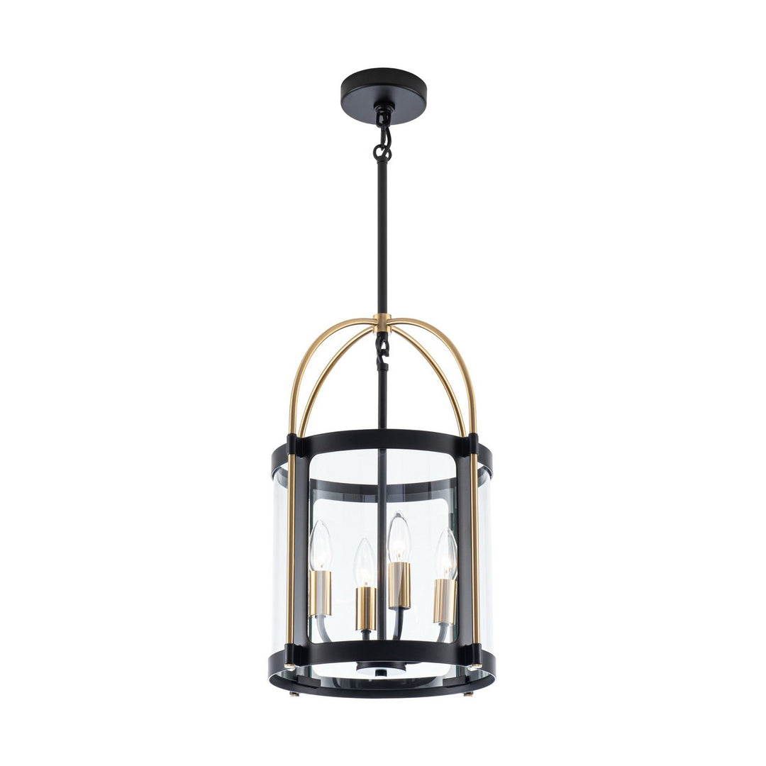 Artcraft Canada - AC11514BB - Four Light Pendant - Bonita - Black and Brushed Brass