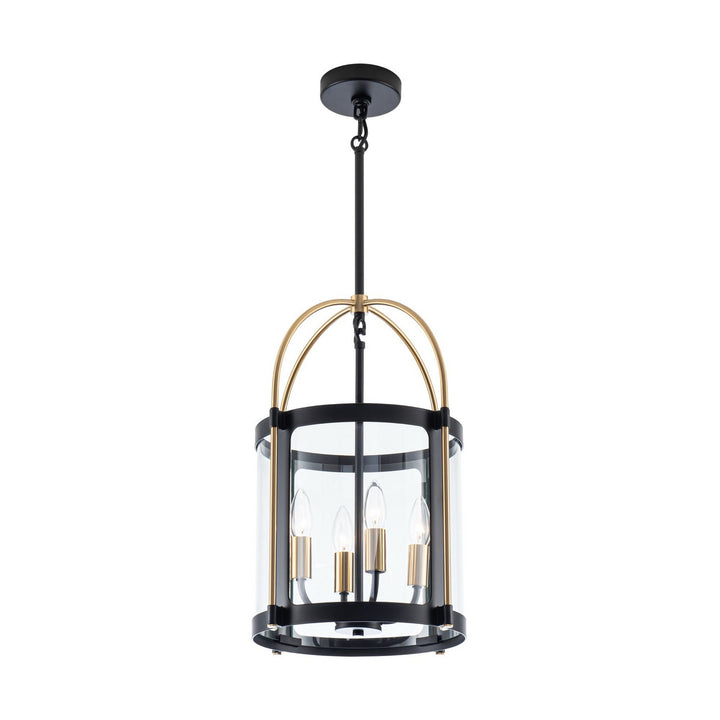 Artcraft Canada - AC11514BB - Four Light Pendant - Bonita - Black and Brushed Brass