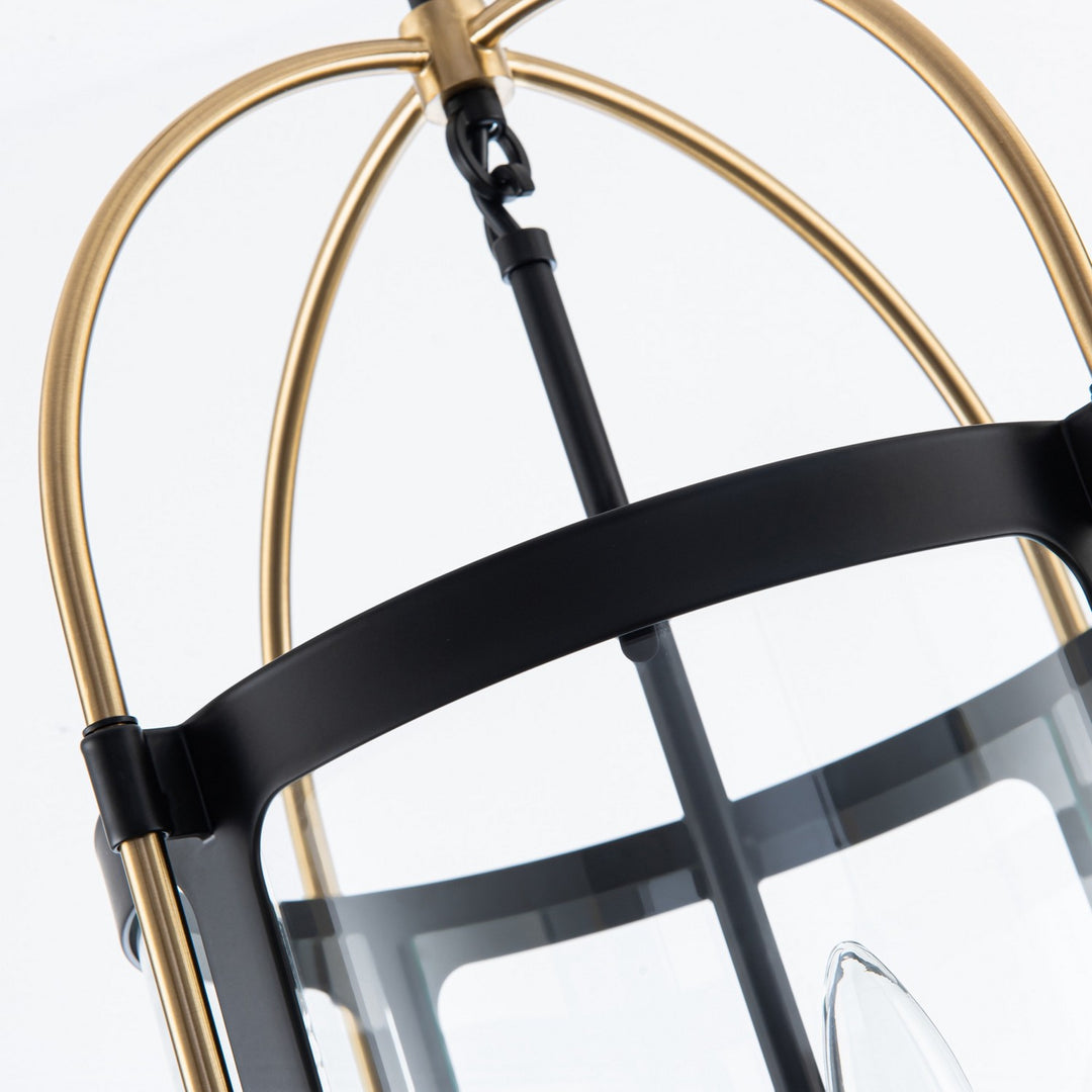 Artcraft Canada - AC11514BB - Four Light Pendant - Bonita - Black and Brushed Brass