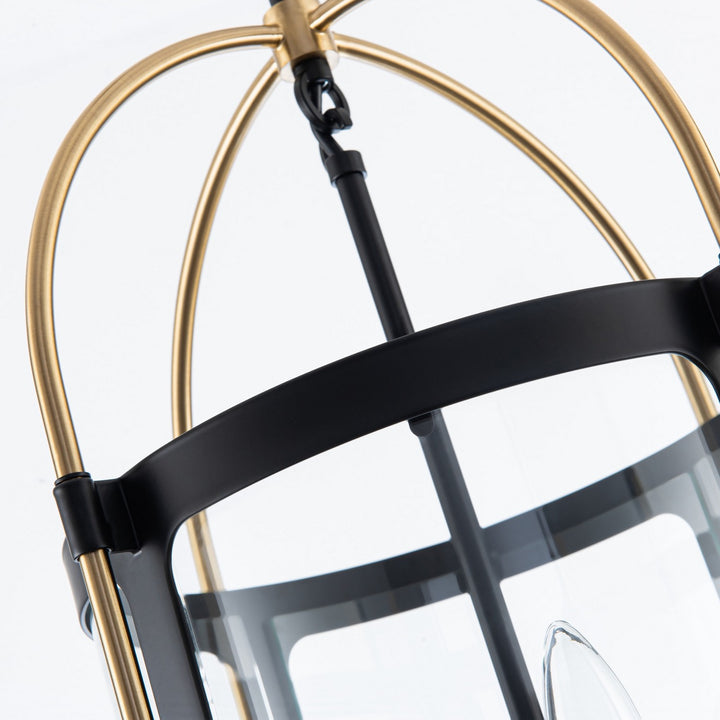 Artcraft Canada - AC11514BB - Four Light Pendant - Bonita - Black and Brushed Brass