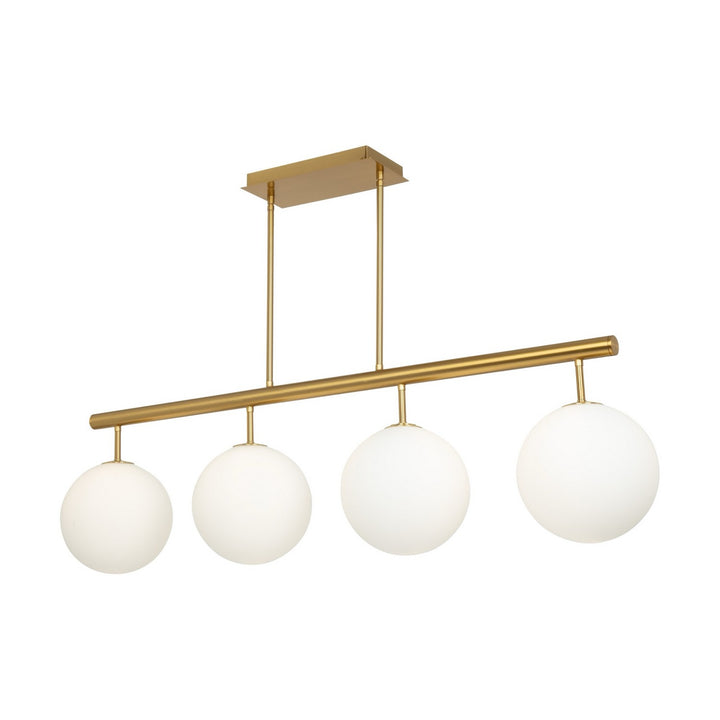 Artcraft Canada - AC11764BR - Four Light Island/Pool Table - Aurelia - Brass