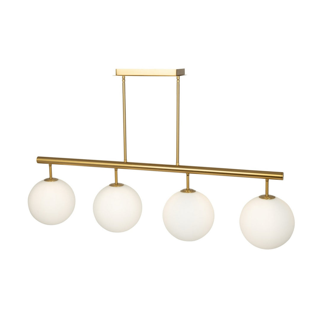 Artcraft Canada - AC11764BR - Four Light Island/Pool Table - Aurelia - Brass
