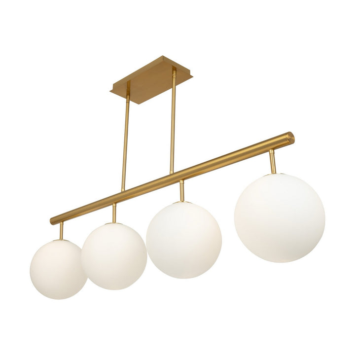 Artcraft Canada - AC11764BR - Four Light Island/Pool Table - Aurelia - Brass