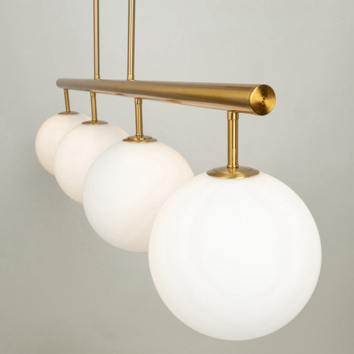 Artcraft Canada - AC11764BR - Four Light Island/Pool Table - Aurelia - Brass