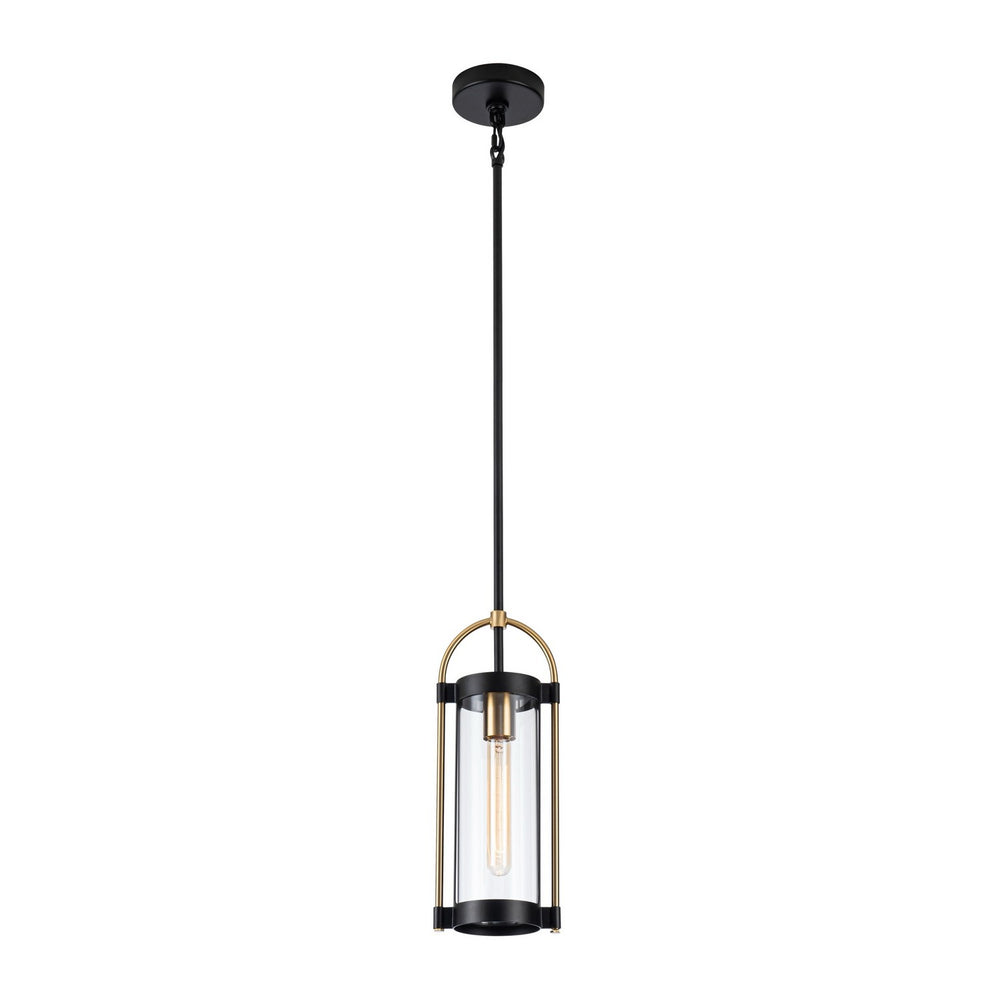 Artcraft Canada - AC11511BB - One Light Pendant - Bonita - Black and Brushed Brass