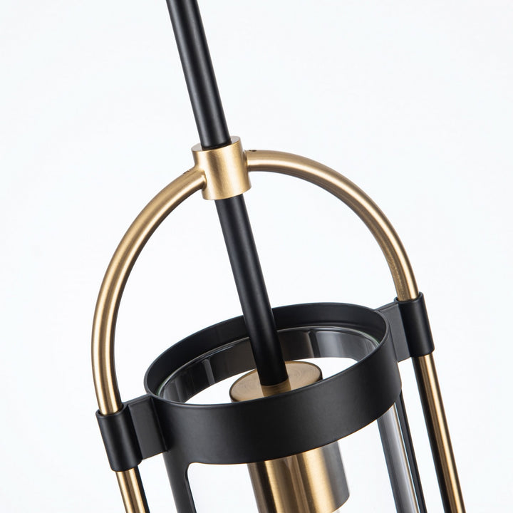 Artcraft Canada - AC11511BB - One Light Pendant - Bonita - Black and Brushed Brass