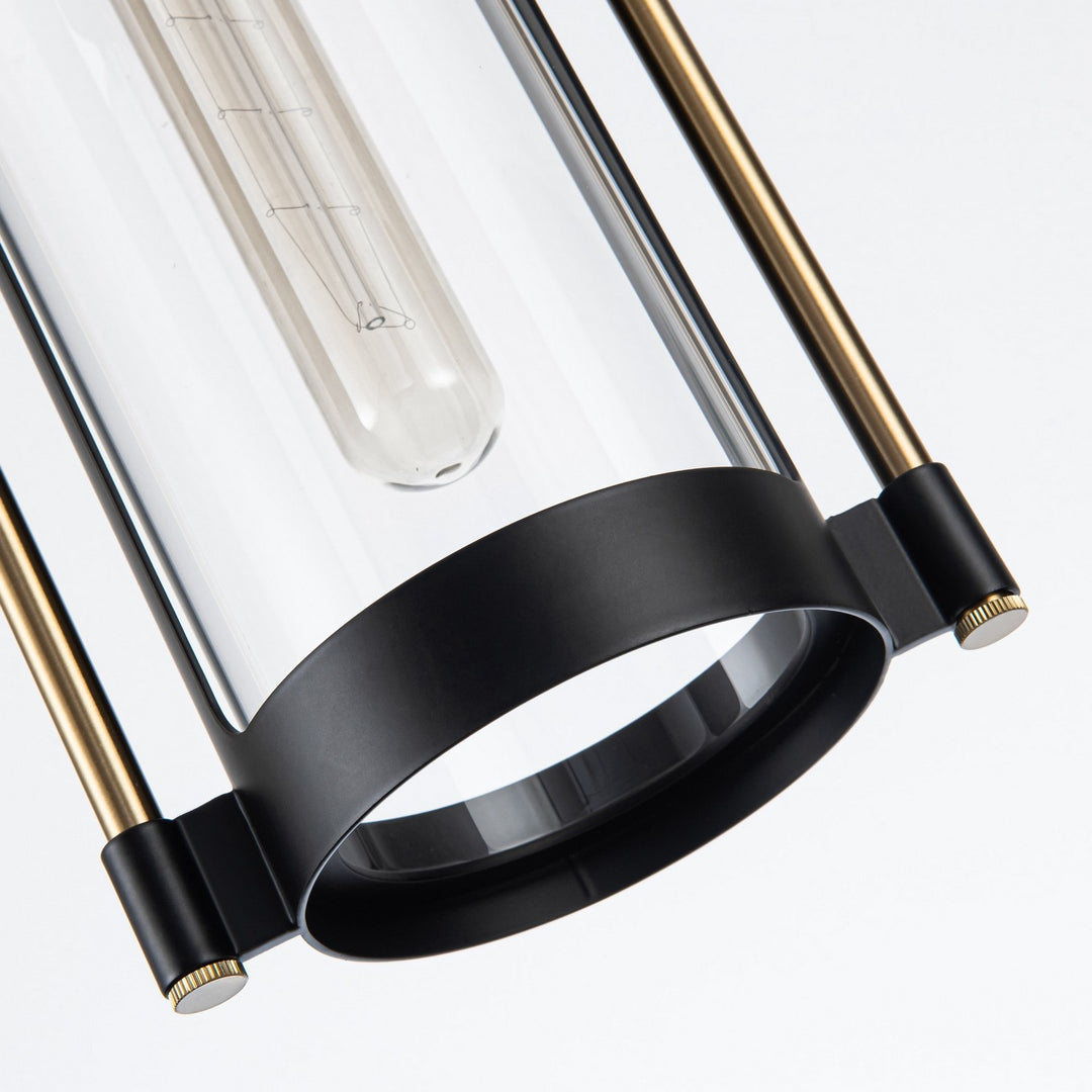 Artcraft Canada - AC11511BB - One Light Pendant - Bonita - Black and Brushed Brass