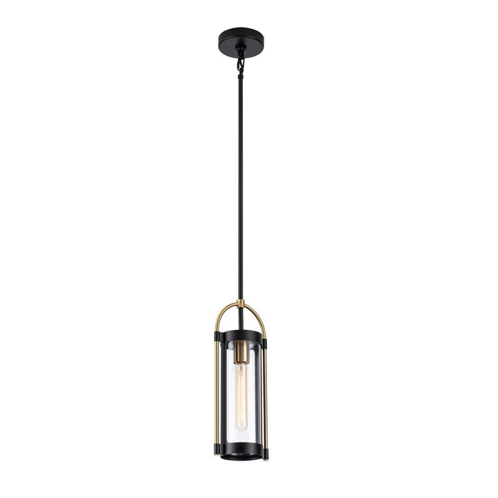 Artcraft Canada - AC11511BB - One Light Pendant - Bonita - Black and Brushed Brass