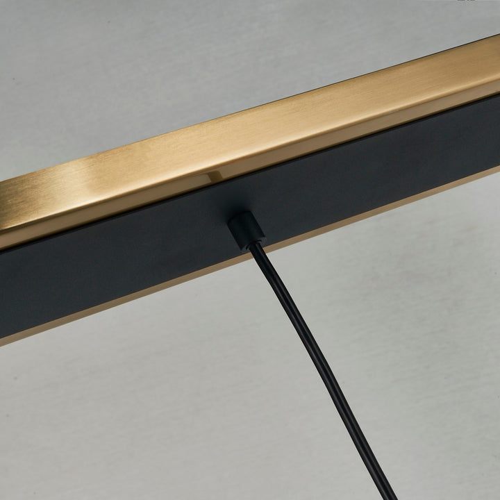 Artcraft Canada - AC11874AM - Four Light Island/Pool Table - Gem - Black and Brushed Brass