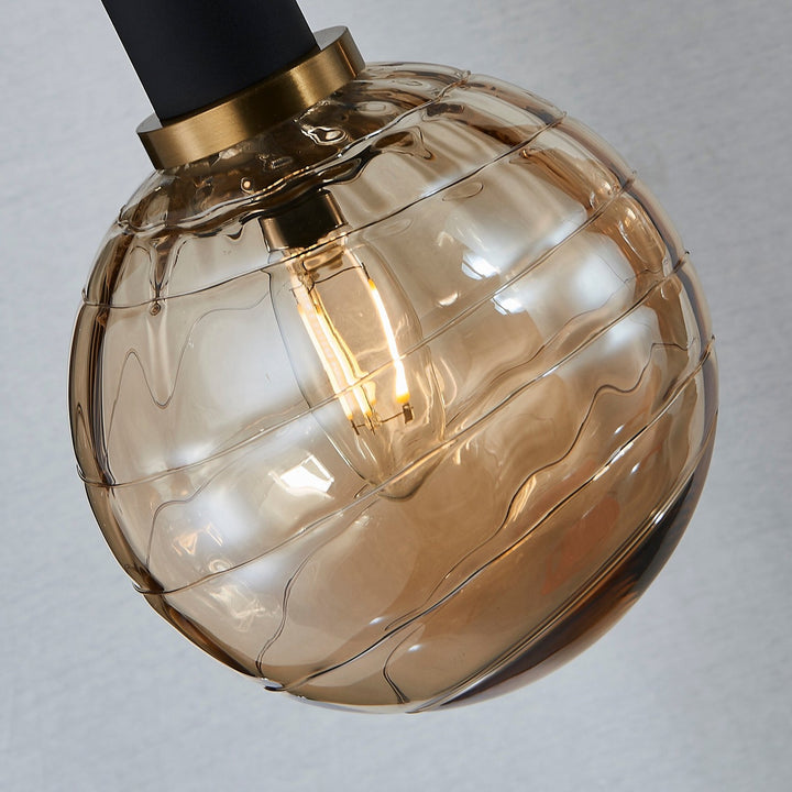 Artcraft Canada - AC11874AM - Four Light Island/Pool Table - Gem - Black and Brushed Brass