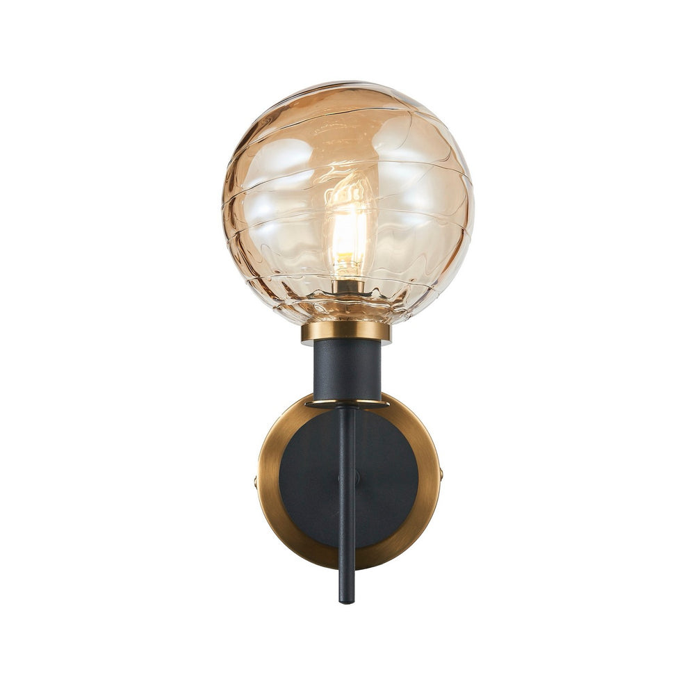 Artcraft Canada - AC11871AM - One Light Wall Sconce - Gem - Black and Brushed Brass