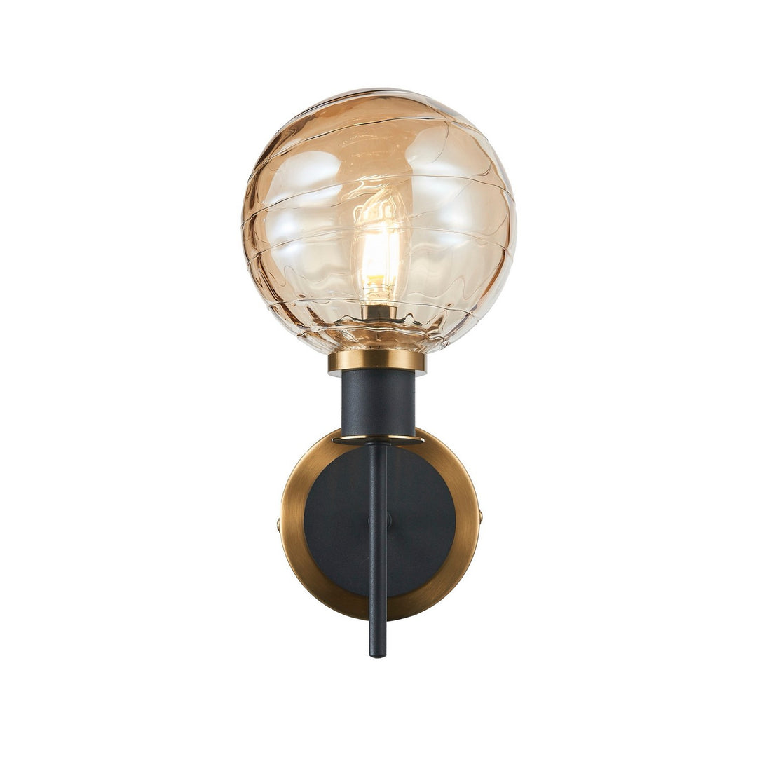Artcraft Canada - AC11871AM - One Light Wall Sconce - Gem - Black and Brushed Brass