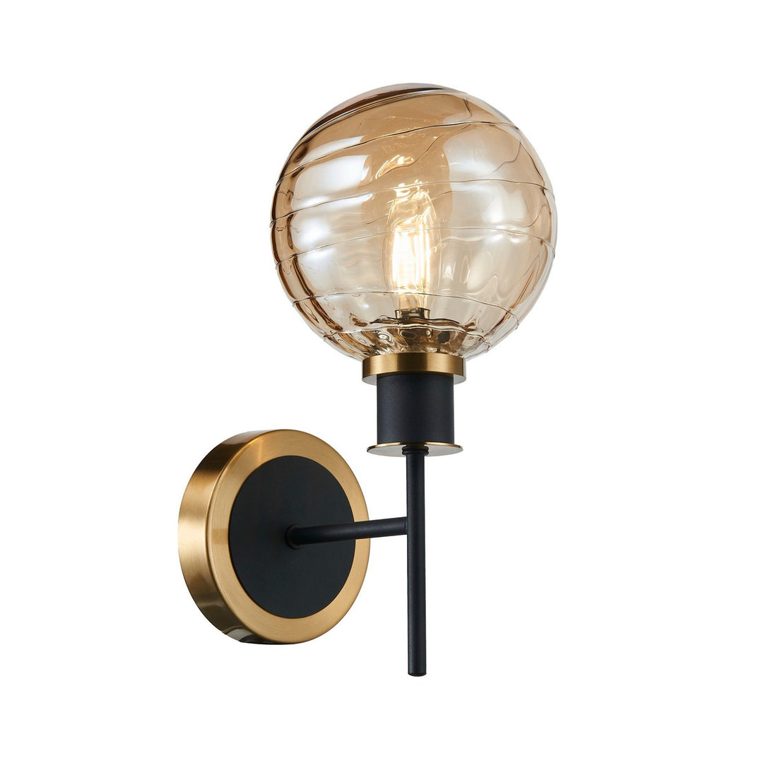 Artcraft Canada - AC11871AM - One Light Wall Sconce - Gem - Black and Brushed Brass