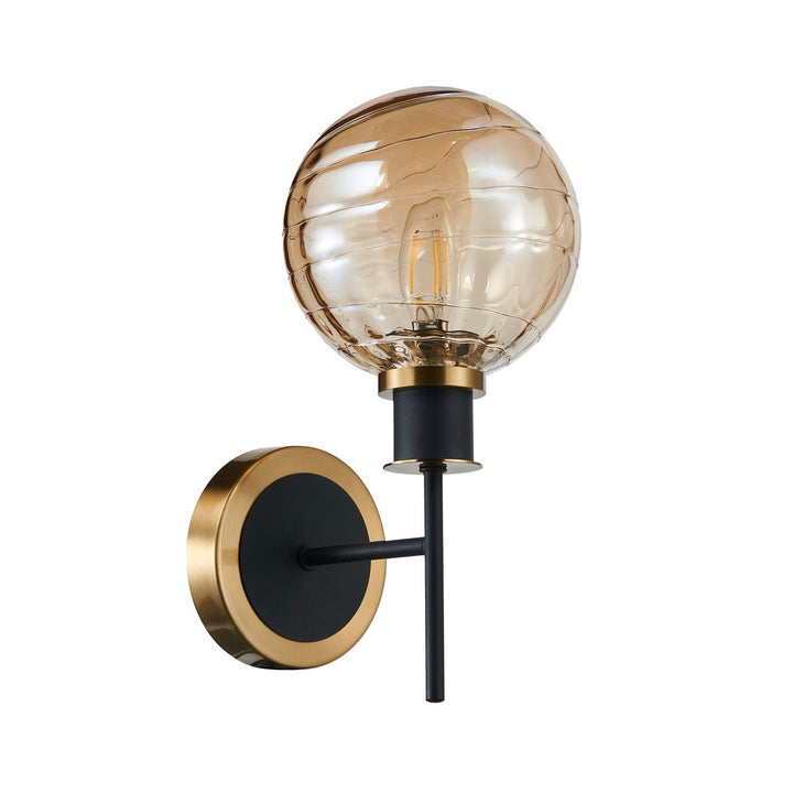 Artcraft Canada - AC11871AM - One Light Wall Sconce - Gem - Black and Brushed Brass