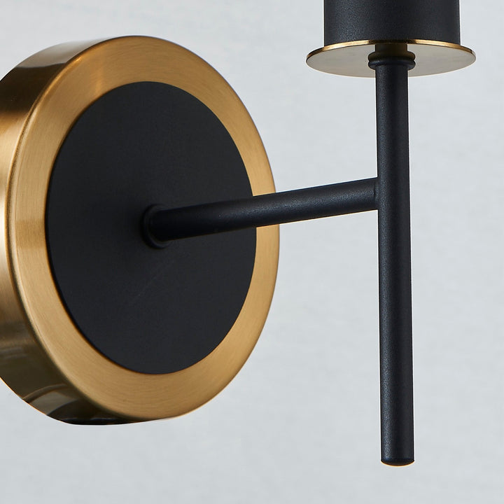 Artcraft Canada - AC11871AM - One Light Wall Sconce - Gem - Black and Brushed Brass