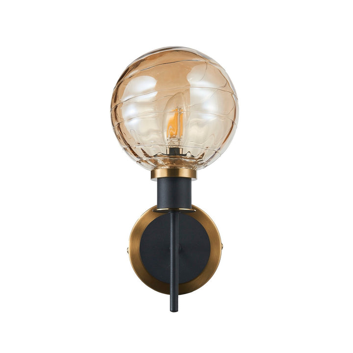 Artcraft Canada - AC11871AM - One Light Wall Sconce - Gem - Black and Brushed Brass