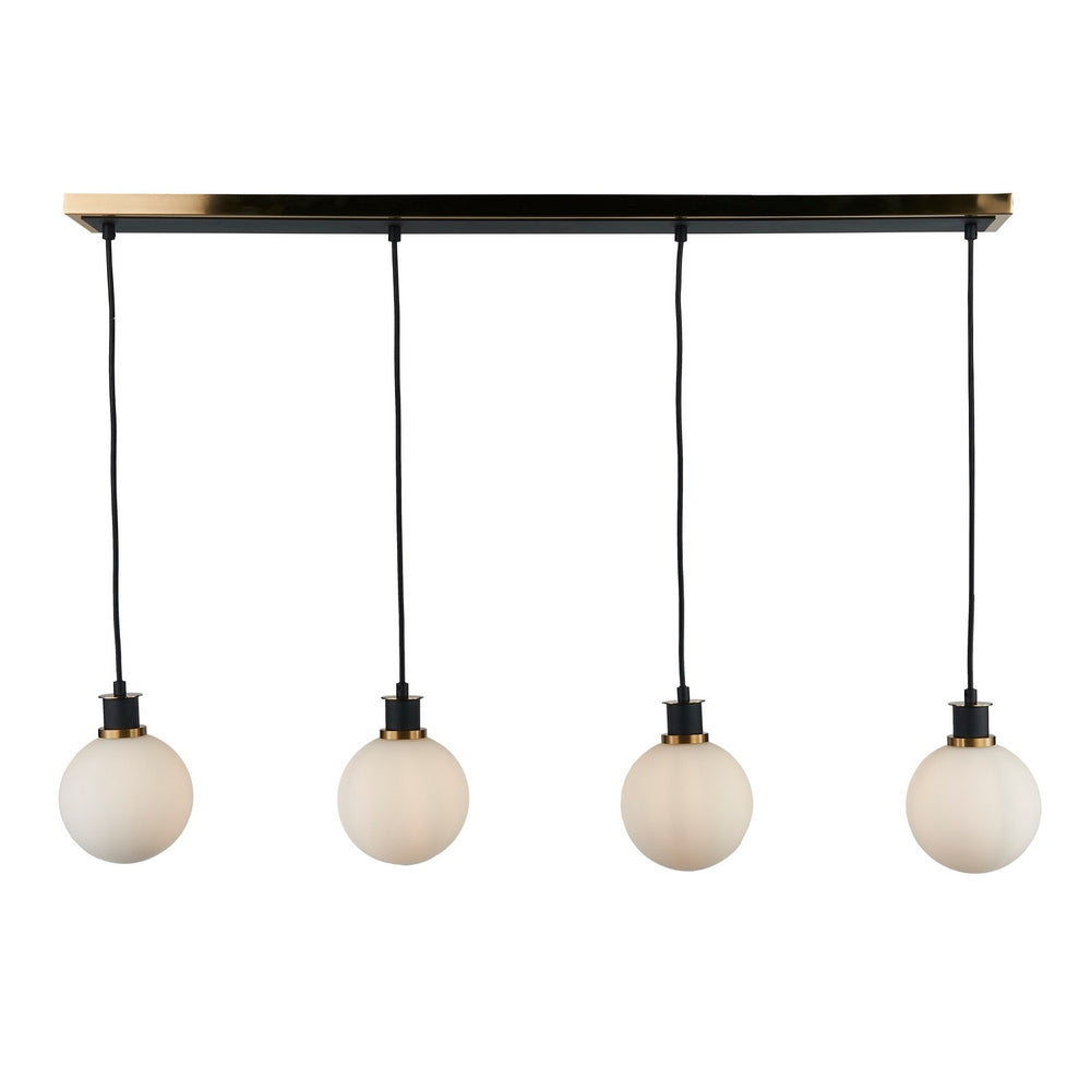 Artcraft Canada - AC11874WH - Four Light Island/Pool Table - Gem - Black and Brushed Brass