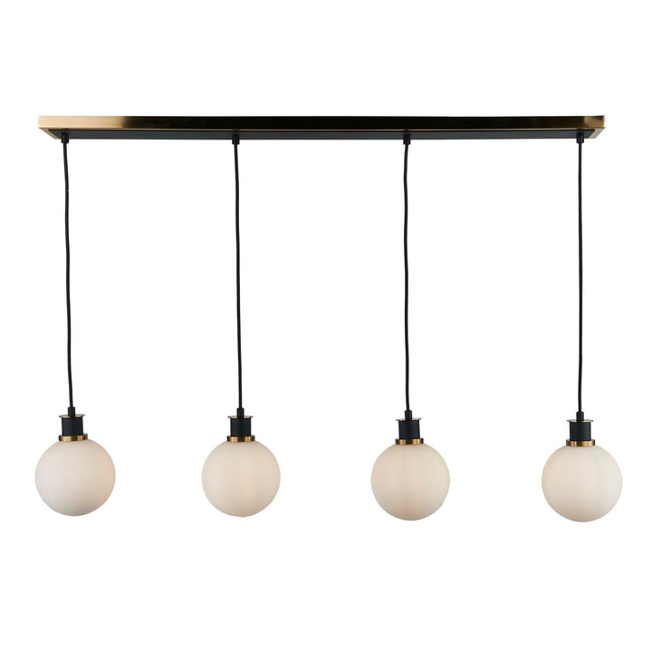 Artcraft Canada - AC11874WH - Four Light Island/Pool Table - Gem - Black and Brushed Brass