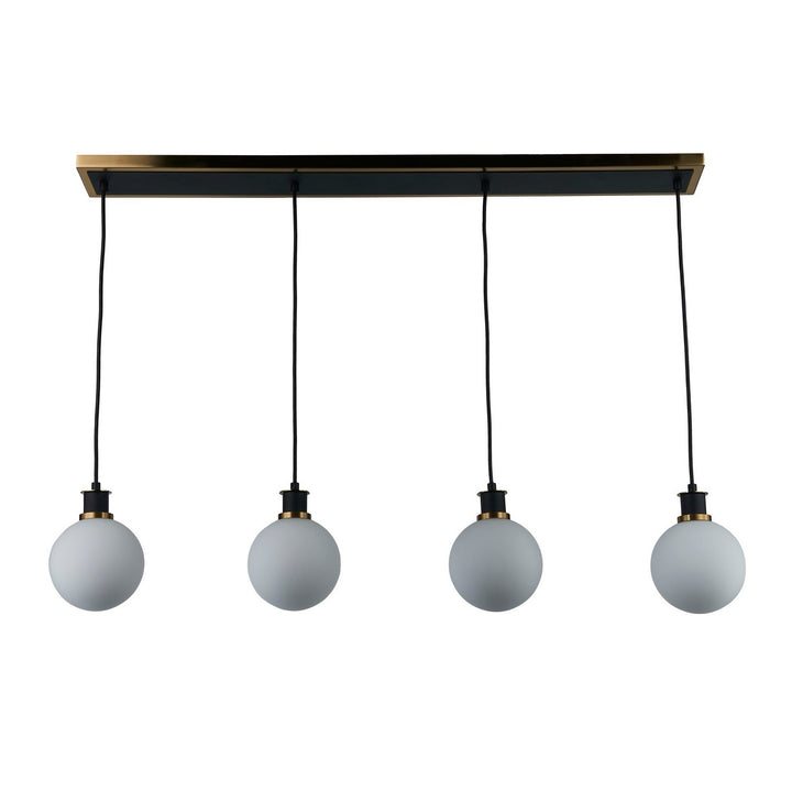 Artcraft Canada - AC11874WH - Four Light Island/Pool Table - Gem - Black and Brushed Brass