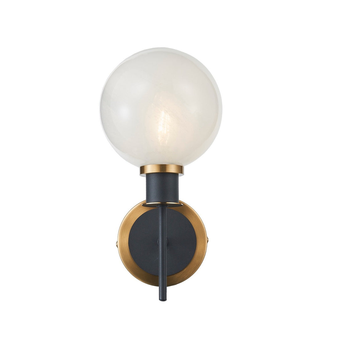 Artcraft Canada - AC11871SW - One Light Wall Sconce - Gem - Black and Brushed Brass