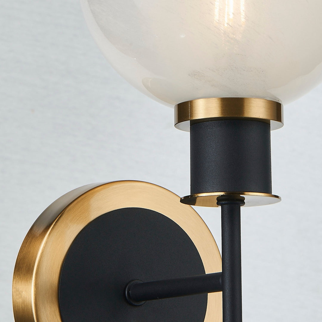 Artcraft Canada - AC11871SW - One Light Wall Sconce - Gem - Black and Brushed Brass