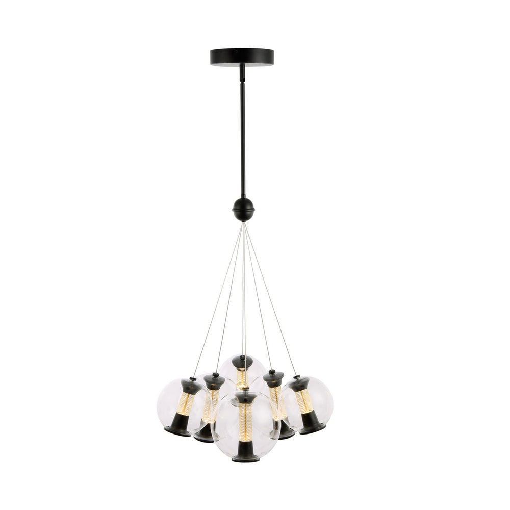 Artcraft Canada - AC6846BK - LED Chandelier - Arlo - Black