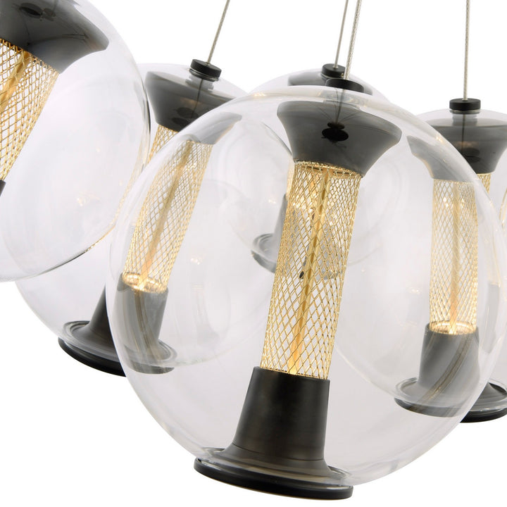 Artcraft Canada - AC6846BK - LED Chandelier - Arlo - Black