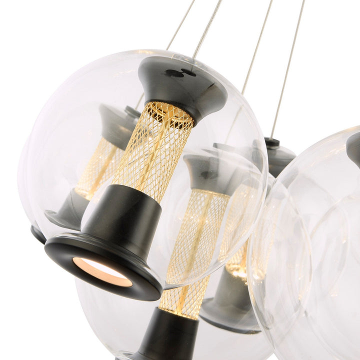 Artcraft Canada - AC6848BK - LED Chandelier - Arlo - Black