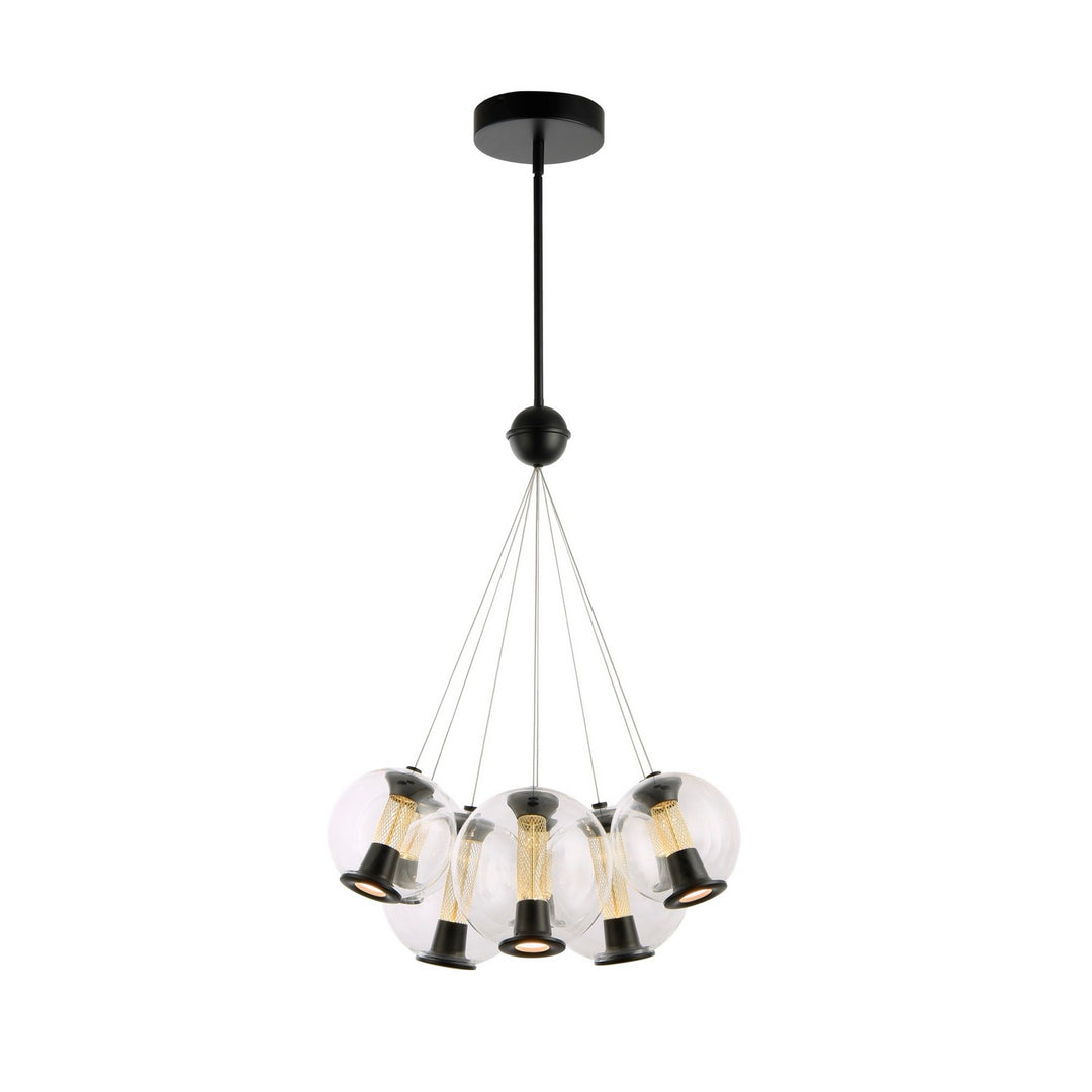 Artcraft Canada - AC6848BK - LED Chandelier - Arlo - Black