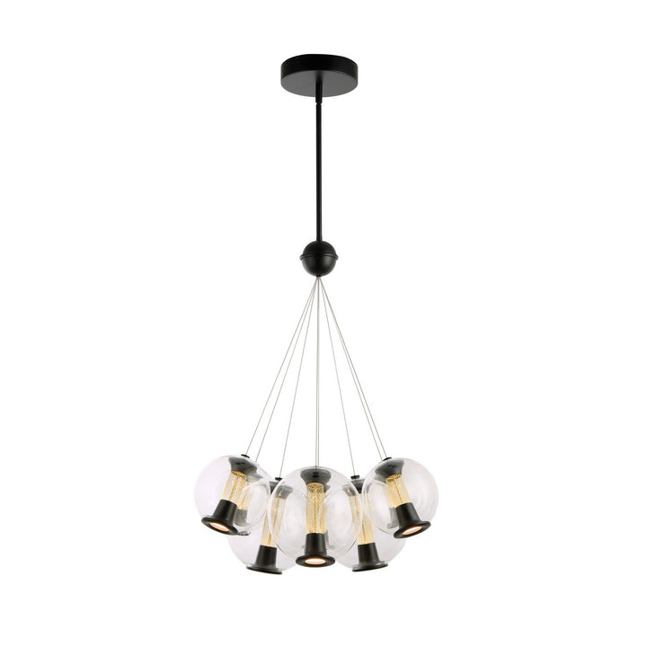 Artcraft Canada - AC6848BK - LED Chandelier - Arlo - Black
