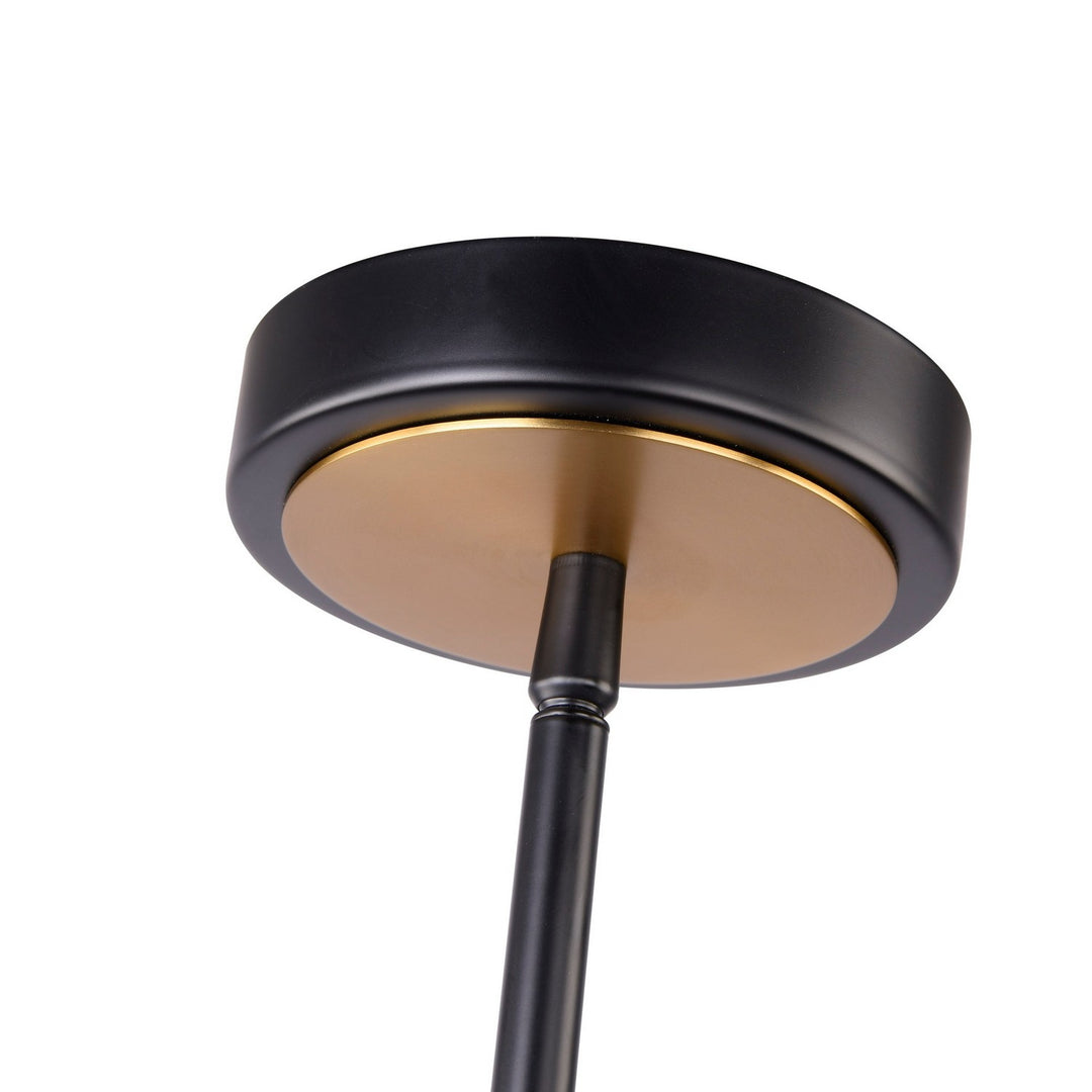 Artcraft Canada - AC11910BK - One Light Pendant - Baltic - Black and Brushed Brass