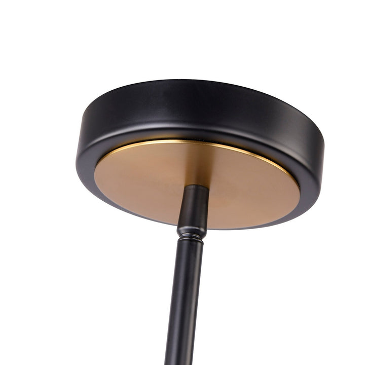 Artcraft Canada - AC11910BK - One Light Pendant - Baltic - Black and Brushed Brass