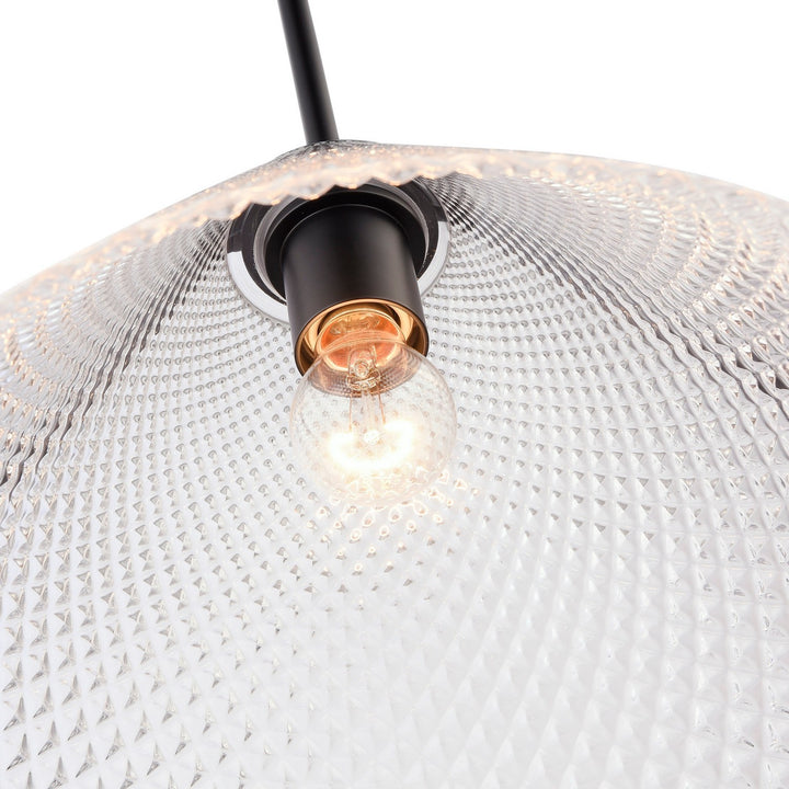 Artcraft Canada - AC11911BK - One Light Pendant - Baltic - Black and Brushed Brass