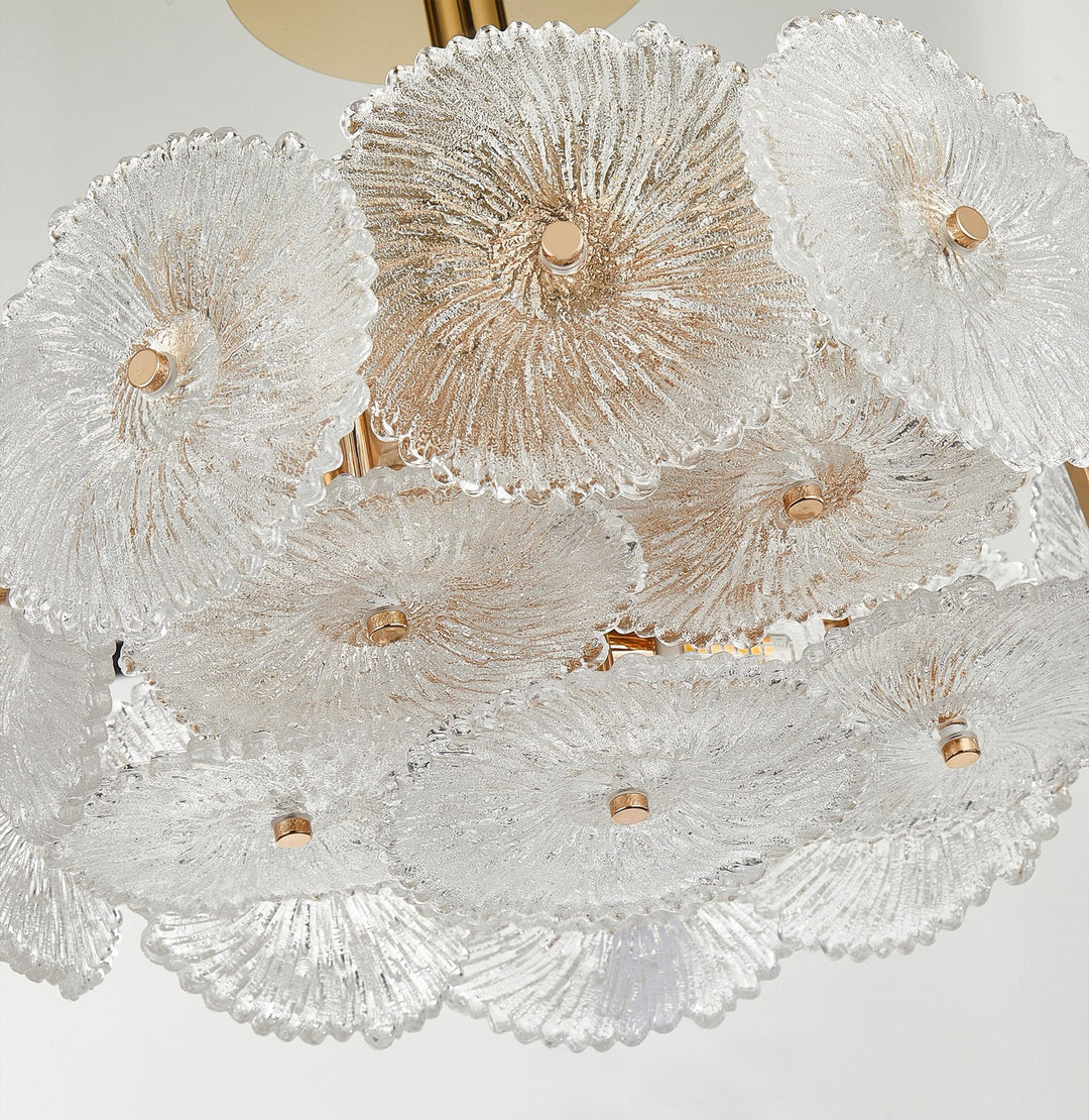 Artcraft Canada - AC11965BR - Six Light Semi-Flush Mount - Bloom - Brass
