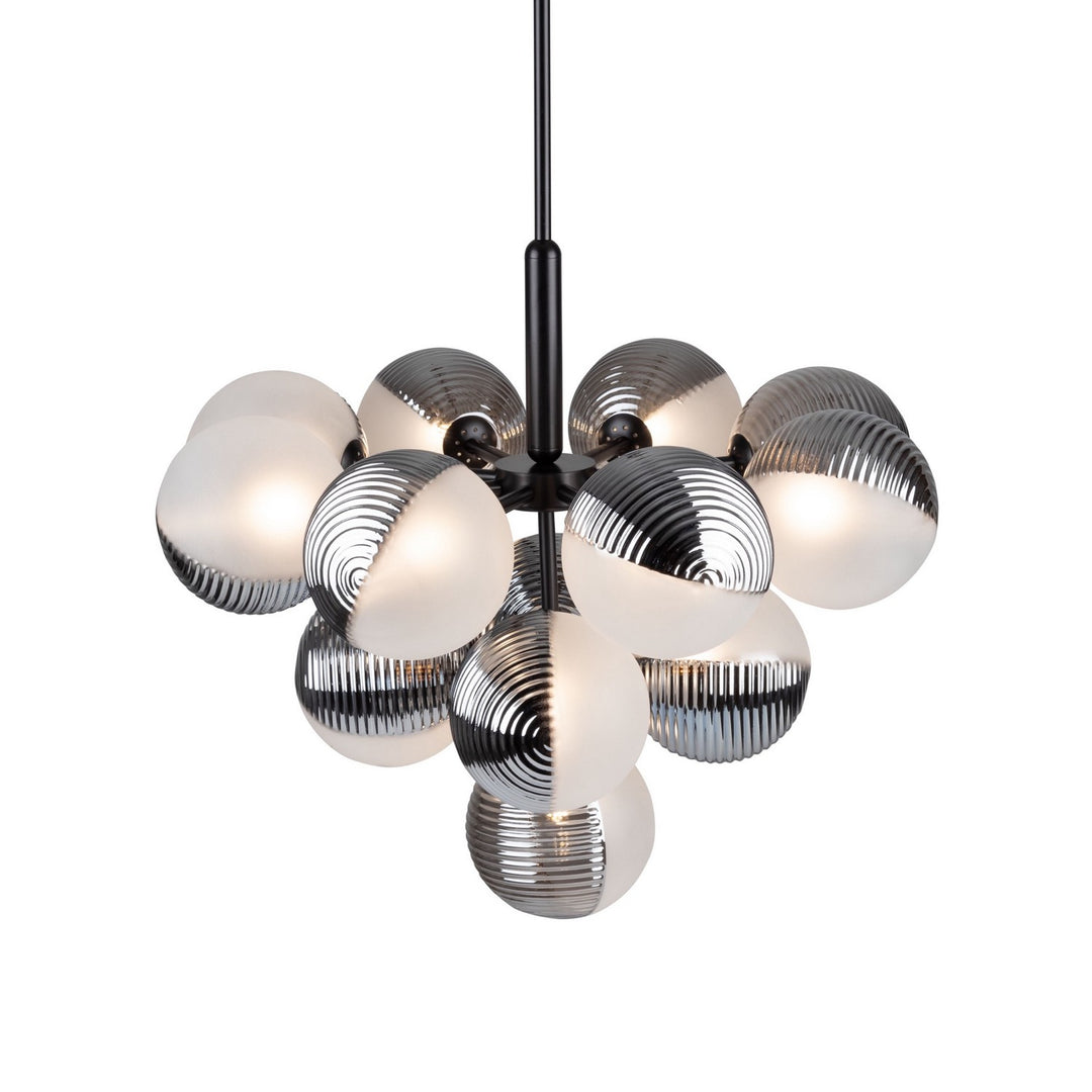 Artcraft Canada - AC11883BK - 13 Light Chandelier - Bolla - Black