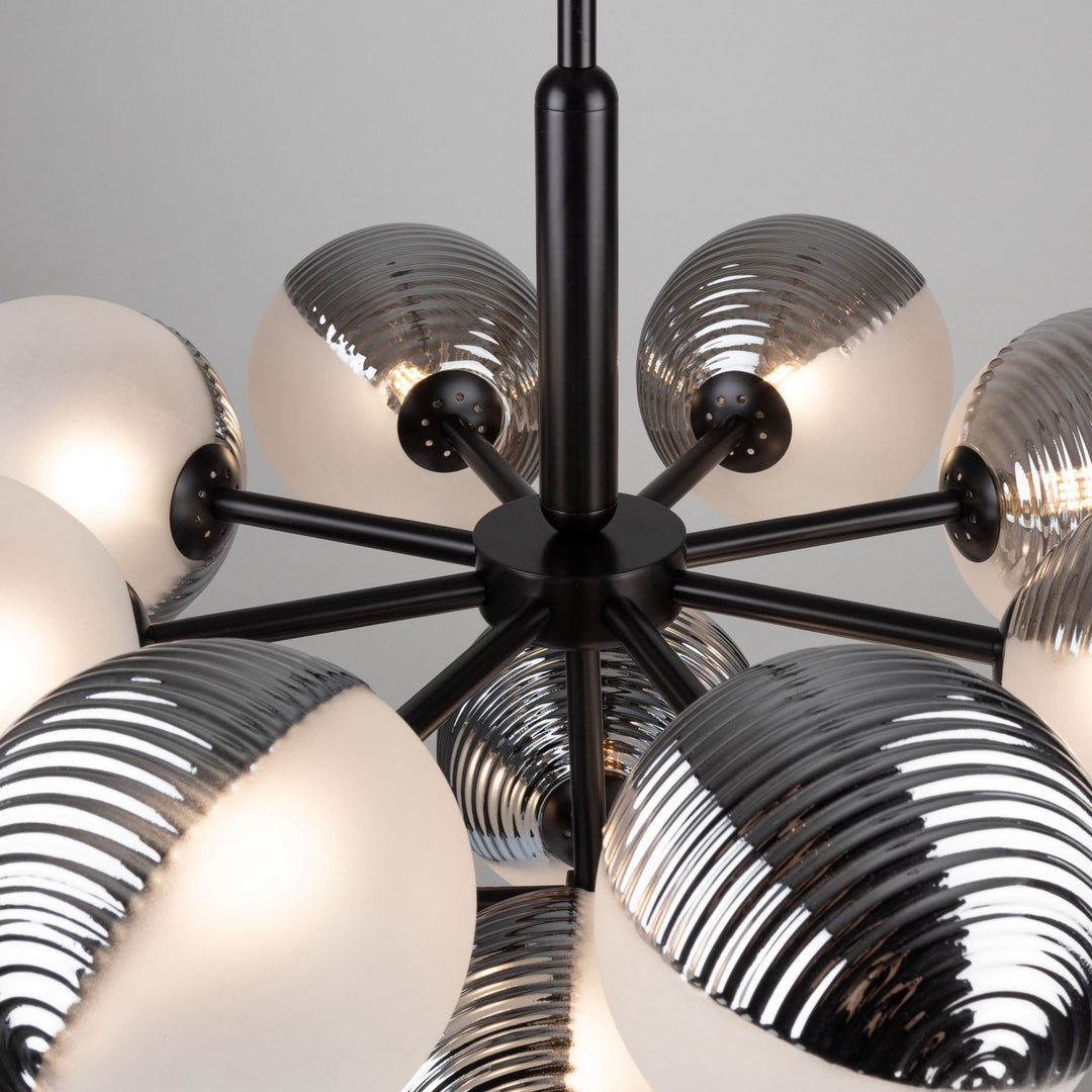 Artcraft Canada - AC11883BK - 13 Light Chandelier - Bolla - Black