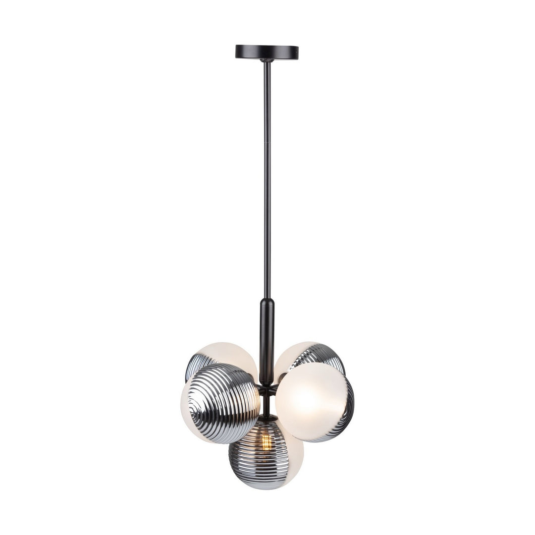Artcraft Canada - AC11885BK - Five Light Pendant - Bolla - Black