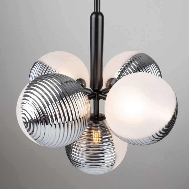 Artcraft Canada - AC11885BK - Five Light Pendant - Bolla - Black