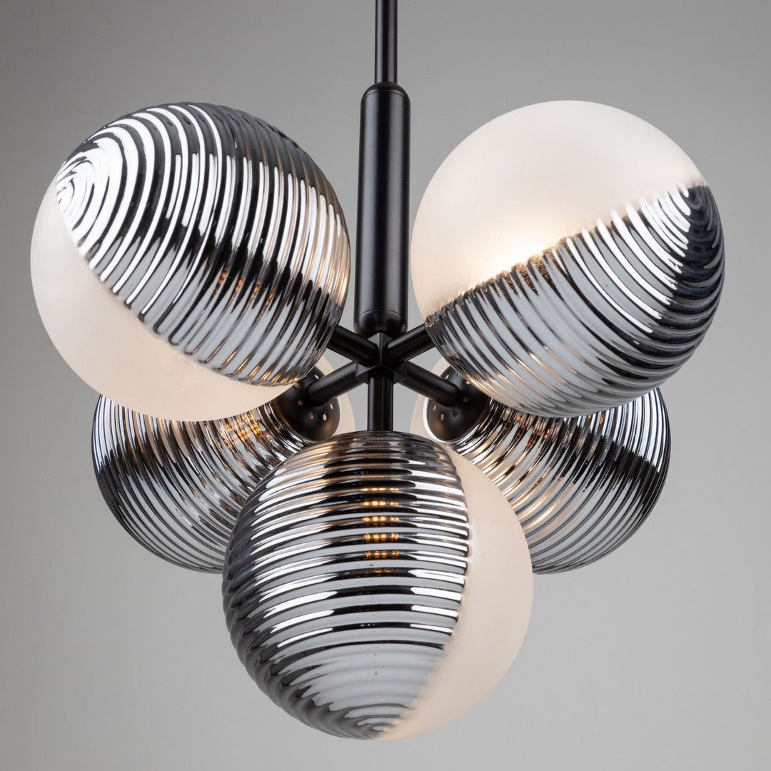 Artcraft Canada - AC11885BK - Five Light Pendant - Bolla - Black
