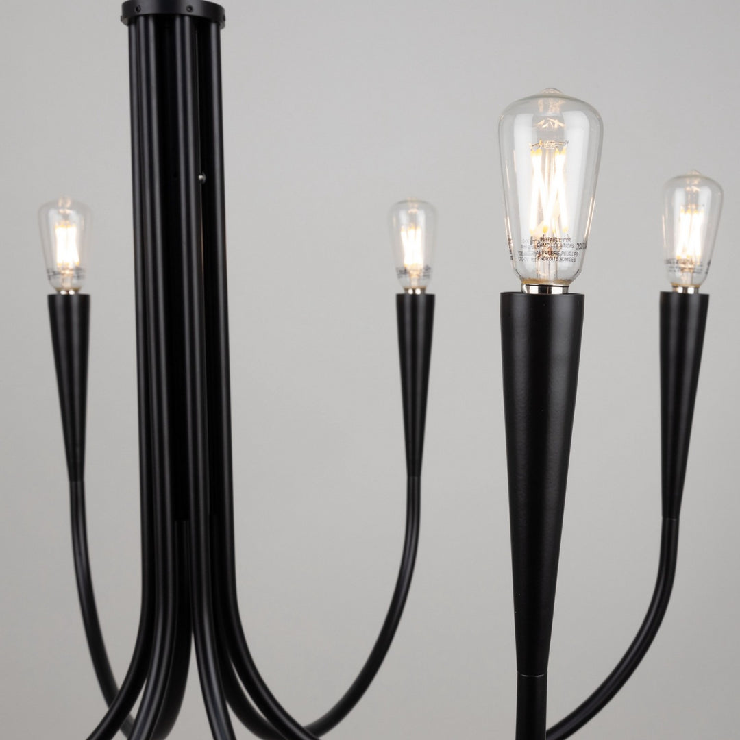 Artcraft Canada - AC11926BK - Six Light Chandelier - Bronte - Black