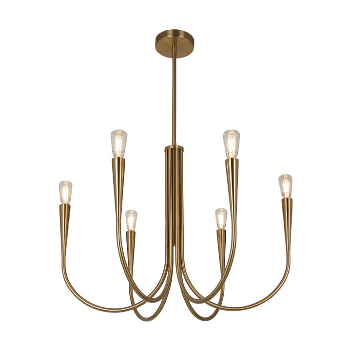 Artcraft Canada - AC11926BR - Six Light Chandelier - Bronte - Brass
