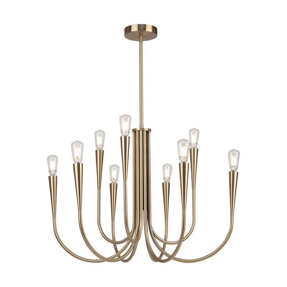 Artcraft Canada - AC11929BR - Nine Light Chandelier - Bronte - Brass