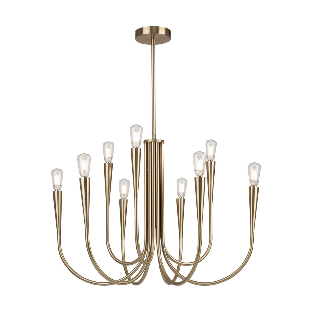 Artcraft Canada - AC11929BR - Nine Light Chandelier - Bronte - Brass