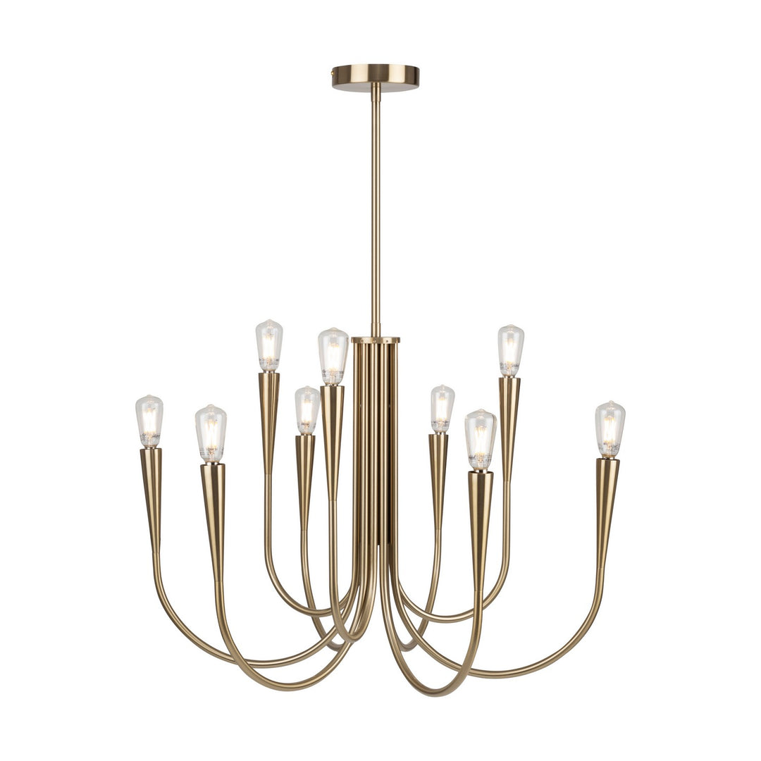 Artcraft Canada - AC11929BR - Nine Light Chandelier - Bronte - Brass